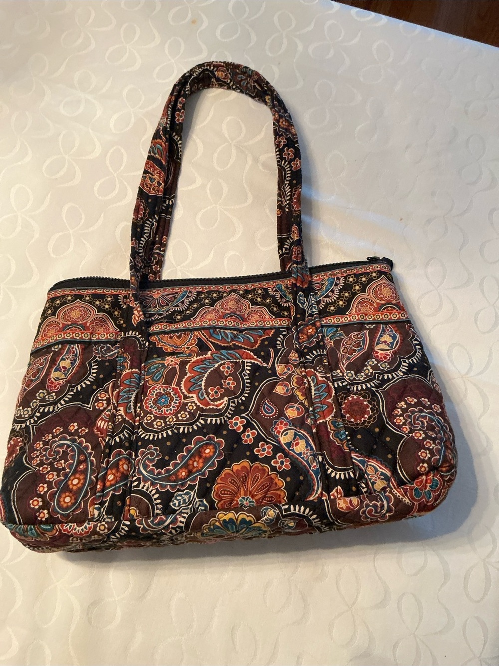 VERA BRADLEY Tote ~Retired Kensington Floral Tote Medium - Picture 4 of 7